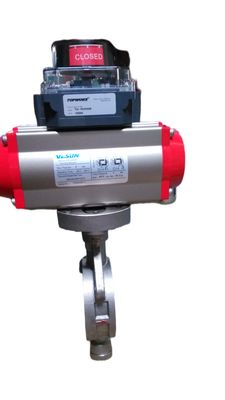 صمام فراشة هوائي عالي الضغط 8 بوصة مع ختم معدني