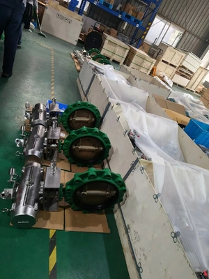 صمام فراشة هوائي برونزي مع ختم EPDM