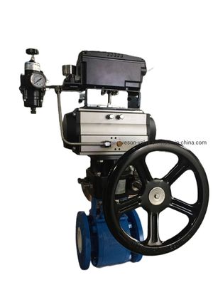 Pneumatic Actuator Ball Valve with ISO5211 Top Flange PN1.0-32.0MPa and 2 inch-24 inch Size Range