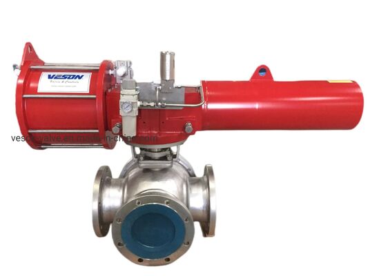 صمام فراشة هوائي من الفولاذ المقاوم للصدأ 316 مع ضغط اسمي JIS10-20K وتركيب مباشر ISO5211