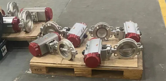 12 بوصة ANSI 150lb لوغ الفراشة صمام الدقة مع تكوين NBR مقعد تشغيل الصمام عن بعد